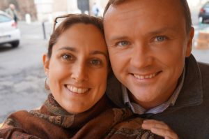 With Husband in Tow