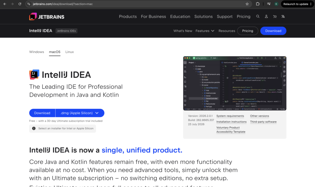 IntelliJ website