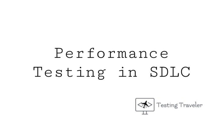 Performance Testing in SDLC